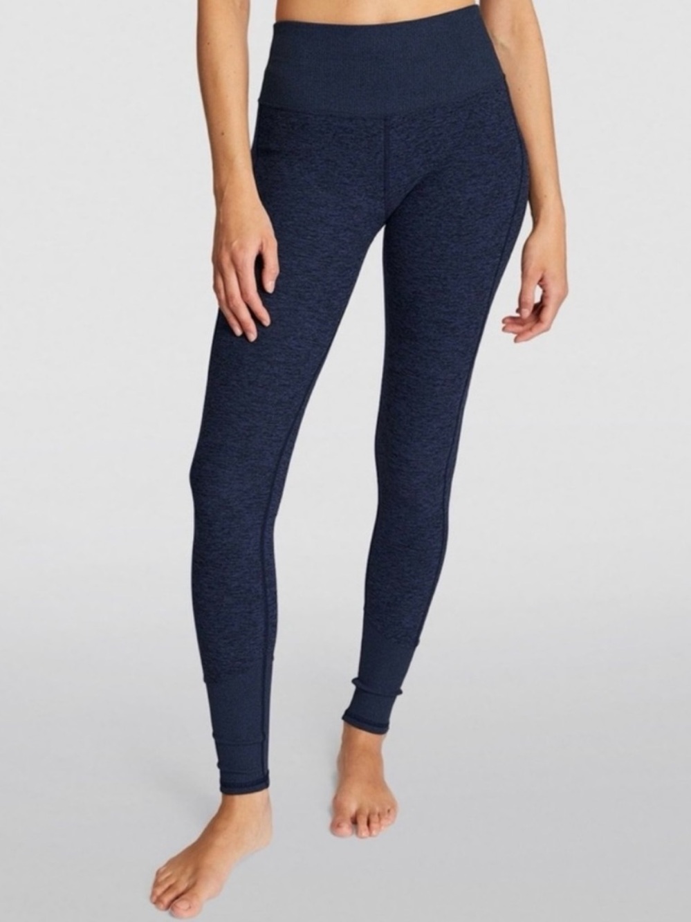 Alo Yoga Alosoft High Waist Lounge Leggings Heather Blue Size Medium